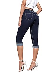 Hybrid & Company Women's Stretchy Slim Fit Denim