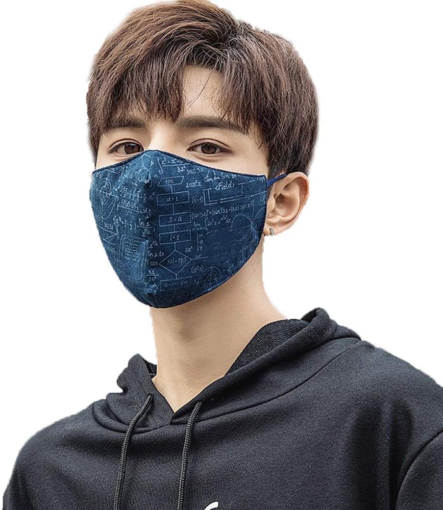 Dust-Proof, Anti-Fog, Cotton Mask, Cold, Warm, Breathable, Washable, Easy To Breathe Mask, Autumn And Winter, Blue 2