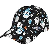 Horror Halloween Pumpkin Baseball Cap for Men Women Adjustable Trucker Hat for Running Sports Hiking Beach