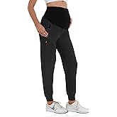 V VOCNI Maternity Jogger Pants Women's Quick Dry Lounge Scrub Joggers Pockets Sweatpants Workout Clothes