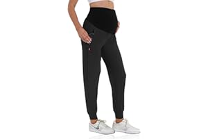 V VOCNI Maternity Jogger Pants Women's Quick Dry Lounge Scrub Joggers Pockets Sweatpants Workout Clothes