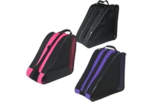 Gooyule Roller Skate Bag - Adjustable Shoulder Strap Ice Skate Bag for Girls, Boys & Adults - Large Capacity Fits Quad, Inline & Most Roller Skating Accessories