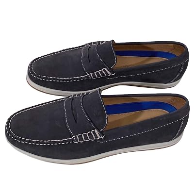 PETER MILLAR Mens ALTA Deck Shoe Navy Suede Slip-ON Jamaica  display picture 1