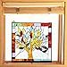RIVER OF GOODS Tree 18 Inch High Stained Glass Suncatcher Window Panel, Brown, Blue, Clear, Amber