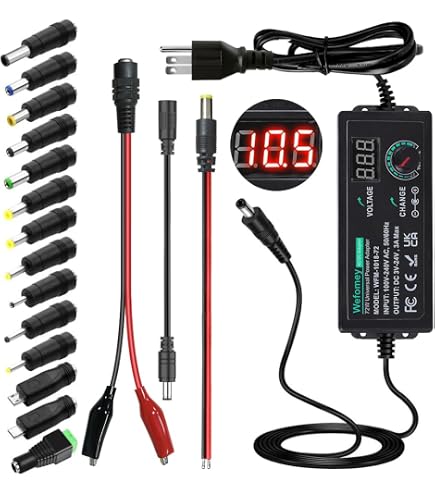 Amazon.com: Universal Power Supply 3V-24V 3A 72W Adjustable AC/DC