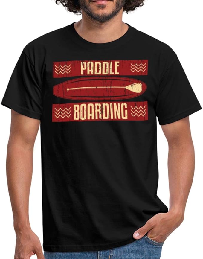 Spreadshirt Tribal Paddle Boarding Men's TShirt Amazon.co.uk Clothing