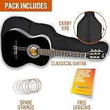 3rd Avenue Full Size Classical Guitar Nylon String Beginner Pack with 6 Months view 3