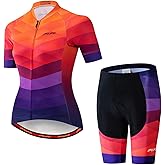 Women's Cycling Clothing Suits Short Sleeve Bike Jersey Sets Summer Cycling Clothes Road Biking Outfits