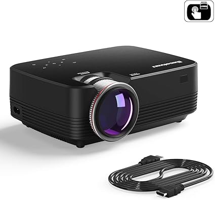 Excelvan Q6 1800 lúmenes 4 LED Mini portátil Proyector de Video ...