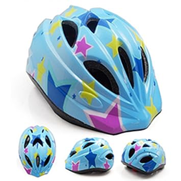 【クリックで詳細表示】UnaFreely 子供用 軽量 ヘルメット 自転車 スケート びっくり 軽い ヘルメット 幼児 キッズ 2-6 歳