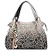 Outgeek Classic Fashion Tote Handbag Leather Shoulder Bag Perfect Large Tote Ls1195 (Grey) (Grey)