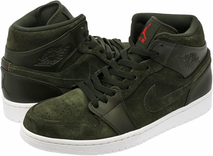 Amazon | [ãã¤ã­] AIR JORDAN 1 MID SEQUOIA/MAX ORANGE/WHITE [ä¸¦è¡è¼¸å¥å] | NIKE(ãã¤ã­) | ã¹ãã¼ã«ã¼