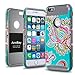 iPhone 6 /6s Case,AnnBay High Impact Drop Protection Hard Hybrid Dual Layer Heavy Duty TPU Scratch Resistant Case Armor Cover Case with Totem Flower Pattern for iphone 6 /iphone 6s(Gray)