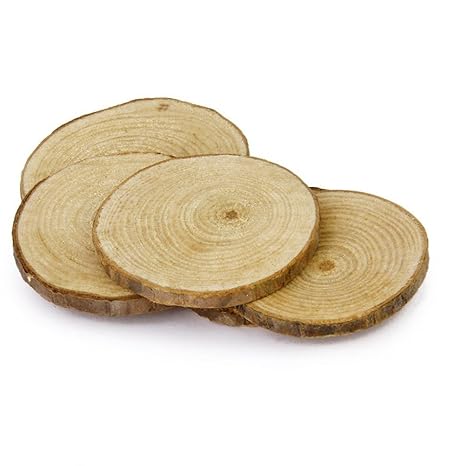 WINOMO 20ST 5-6 CM Runde Holz-Scheiben