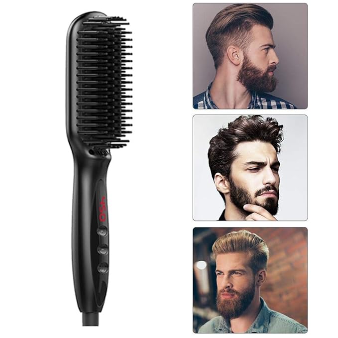 Beard Straightener Männer Schnelle Bartglätter Kamm Multifunktionale Schnelle Elektrische Bart Glätteisen Kamm Haarglättung S