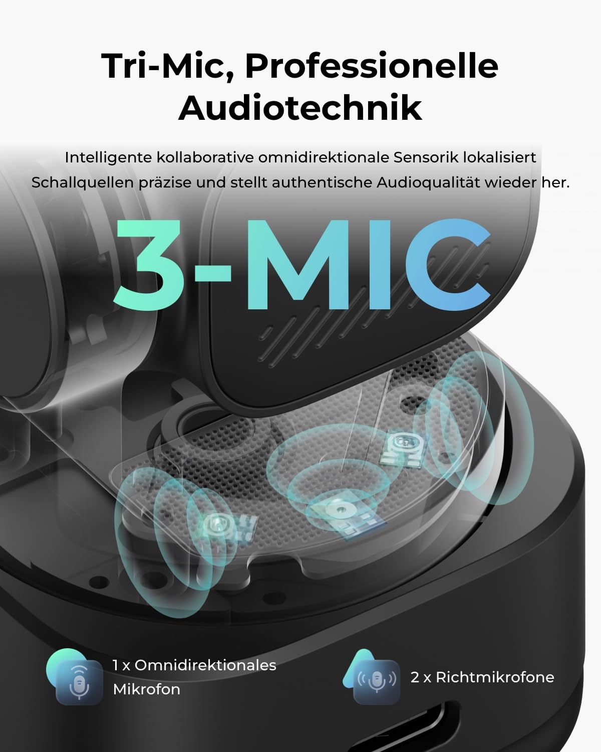 OBSBOT Tiny 3 Lite AI-Powered Spatial Audio 4K Webcam – Kompakte AI-Tracking-PTZ-Kamera mit 1/2"-Sensor, Tri-Mic, Voice Control, 120FPS, HDR, Webcam für PC, Mac, Laptop, Streaming, Meeting, Switch 2 4