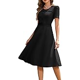 Wedtrend 1950's Vintage Dresses for Women Church Dress with Pockets Tea Party Dresses A Line Wedding Guest Dress