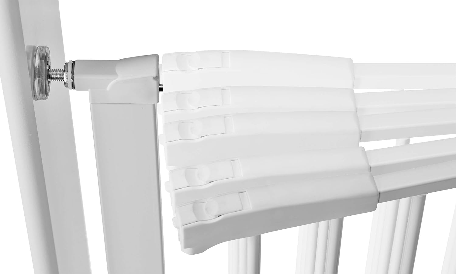 BabyDan Swing Shut, Pressure Fit Stair Gate, 77.3-103.6 cm, Baby Gate/Safety Gate, White, Made in Denmark - (Pet Gate/Dog gate) - Image 4