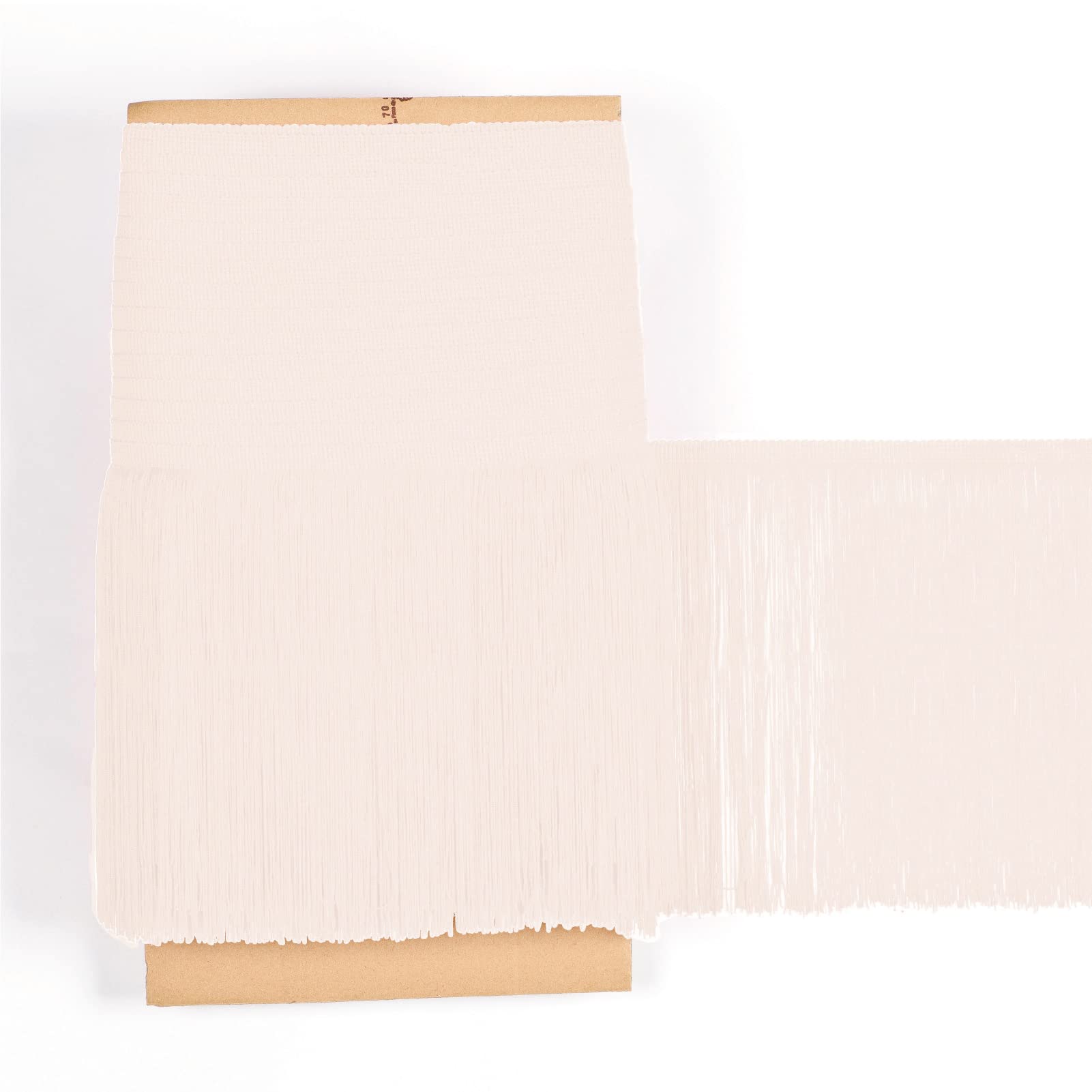 TEXTEX = Cuquillo Fringe for Sewing Flamenco and Sevillana. Composition Rayon 100%. Length of 30 cm. 5m Pieces. (Cream)