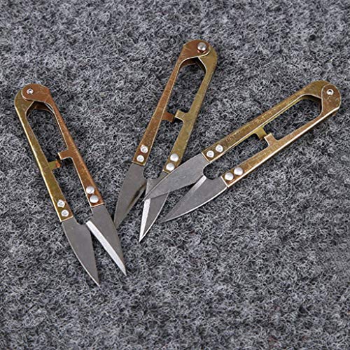 MEIYIN Stainless Steel U Shape Mini Scissor Portable Stitch Sewing Snip Thread Trimming Nipper Household DIY Outdoor Fishing Line Cutter - Thumbnail 3