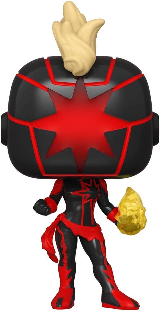 Funko POP Marvel 657 - Dark Captain Marvel - 2020 Summer Convention Limited Edition Exclusive …, Yellow