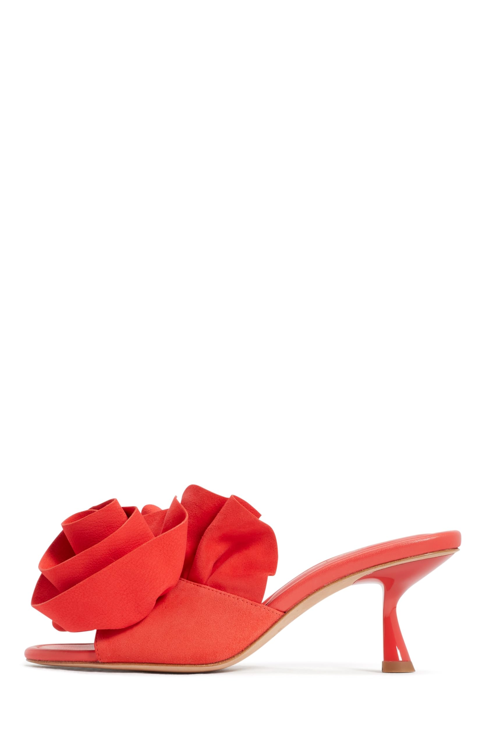 Kate Spade New York Flourish Heeled Sandal, Ponderosa Red, 9.5
