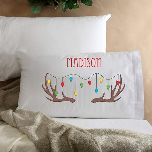 Amazon Com Personalized Kids Christmas Character Pillowcase Home