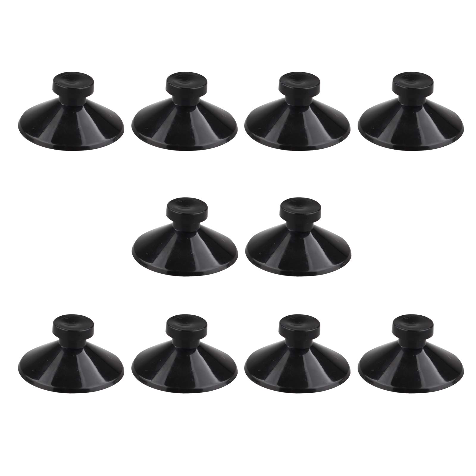 HALJIA 10PCS Rubber Family Aquarium Fish Tank Bowl Tools Suction Cups Suction Cup Clip Sucker for Aquarium Fish Tank Pump Black 27mm