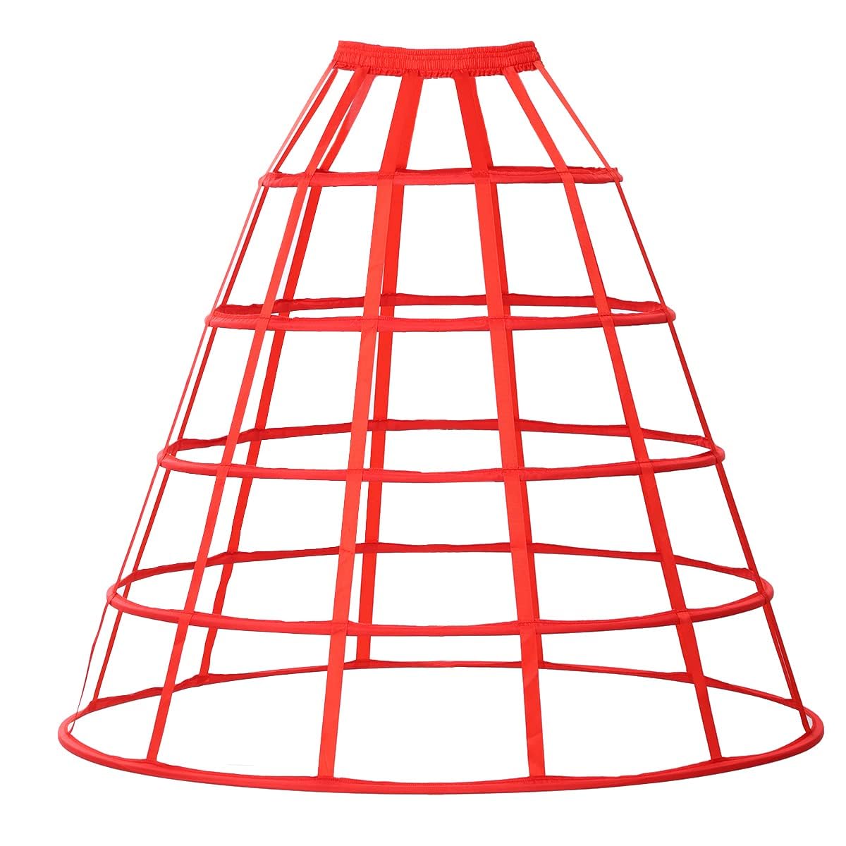 GRACEART 5 Hoops Skirt Petticoat Pannier Cage Skirt Bridal Slips