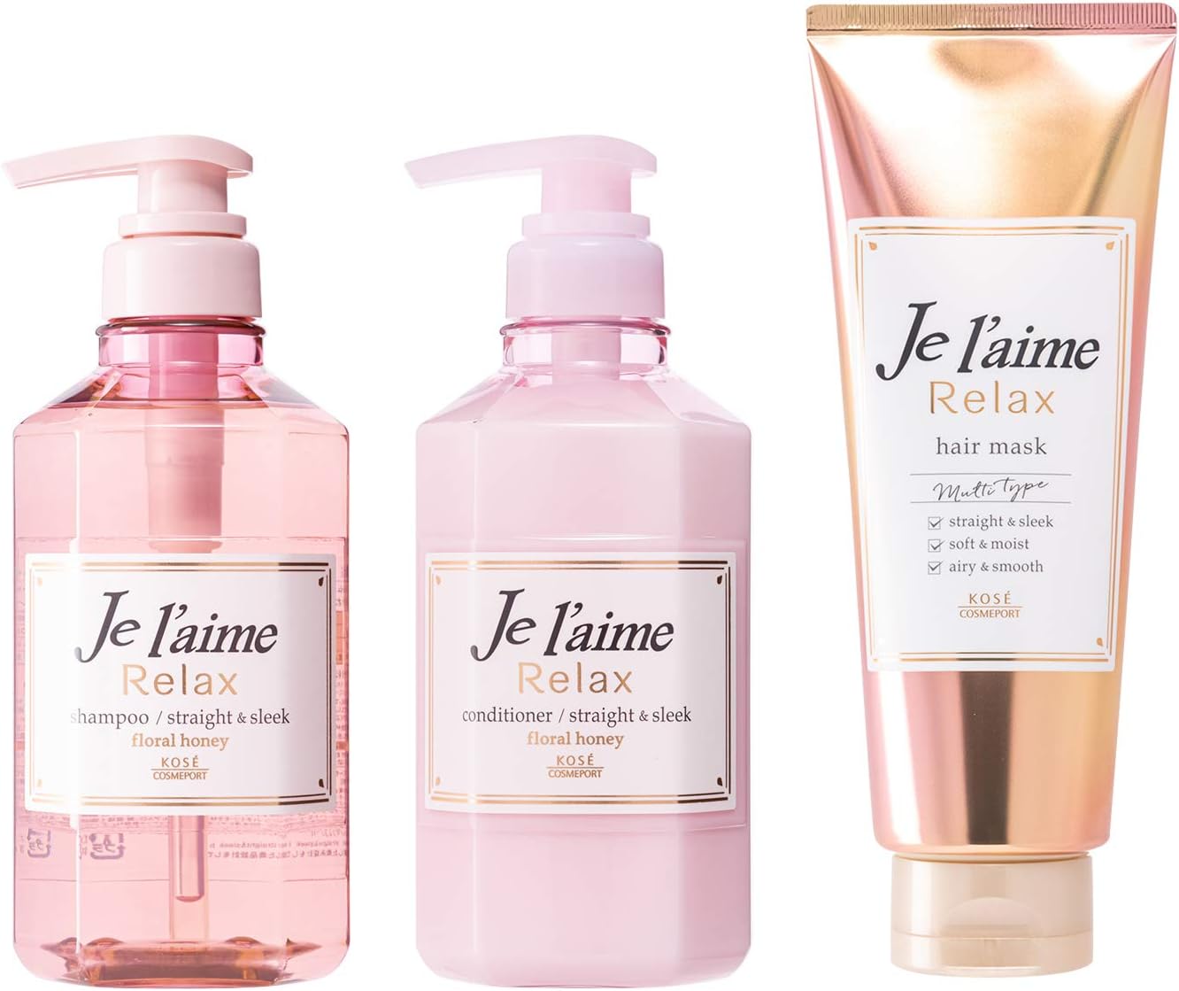 Amazon セット買い Kose コーセー ジュレーム リラックス ヘアケア 本体3点セット シャンプー コンディショナー ヘアマスク うねり くせがある髪をさらさらストレートに ジュレーム シャンプー コンディショナーセット 通販