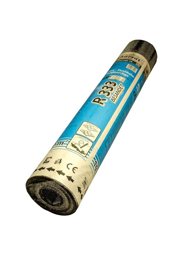 Bitumen-Dachbahn R 333 mit Rohfilzeinlage besandet 10 m²