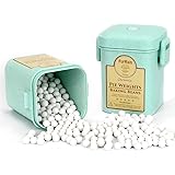 FurRain Ceramic Pie Weights Reusable 10mm Baking Beans Pie Crust Weights Natural Ceramic Stoneware with Wheat Straw Container