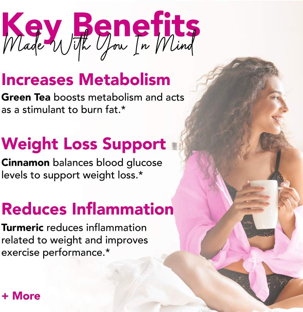 Pink Stork Slim: Sweet Hibiscus Detox Tea + 100% Organic + Supports Metabolism + Weight Loss for Women + Digestion with Green Tea, Women-Owned, 30 Cups: Health & Personal Care