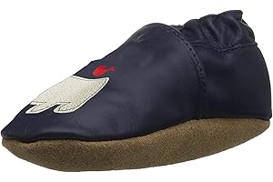 Robeez Baby Boys and Unisex Soft Soles Slip-Resistant Crib Shoes Slippers for Infant and Toddler, 0-24 Months