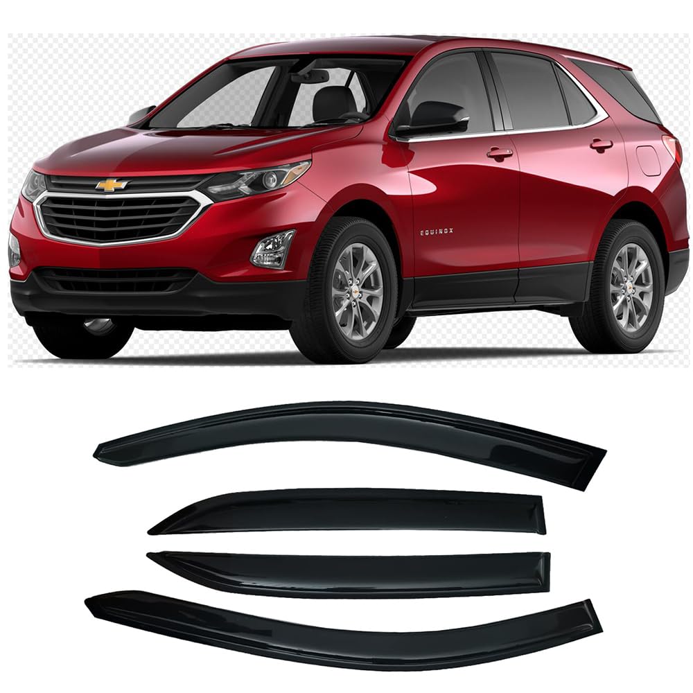 Puermto Side Window Visor Wind Vent Deflector for