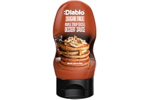 Diablo Maple Syrup (Taste) Dessert Sauce - Gluten Free Dessert Syrup - Diabetic Friendly Sugar Free Syrup with Natural Ingred