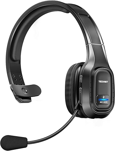 Call Center Wireless Headset For Pc With Mute Button TECKNET