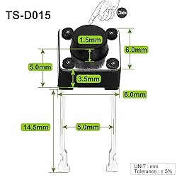 Chanzon Tactile Tact Push Button Switch 6x6x5mm