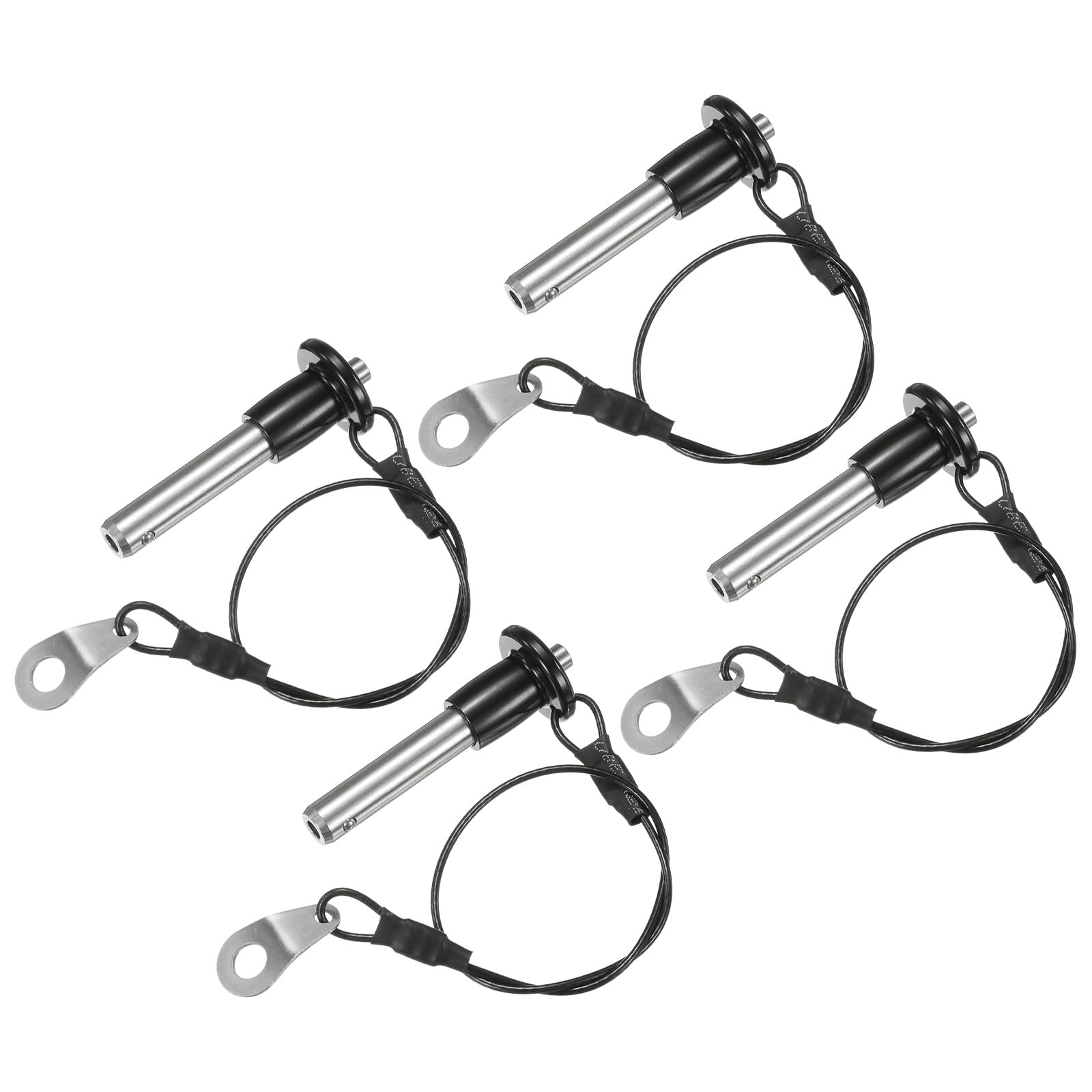 M METERXITY 4Pcs Ball Locking Pins 8mm Dia 25mm Usage Length Button Handle Quick Release Pin