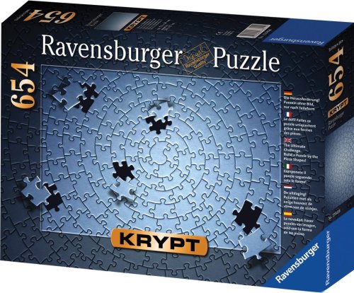 Krypt Silver 654 Piece Blank Puzzle Challenge