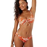 Roxy Womens Bikini Top – Underwire Support, Adjustable Straps, Removable Pads, UPF 50+, Quick-Dry