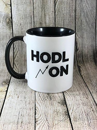 HODL On - Cryptocurrency Meme - 11oz Funny Coffee Mug for Bitcoin Miners