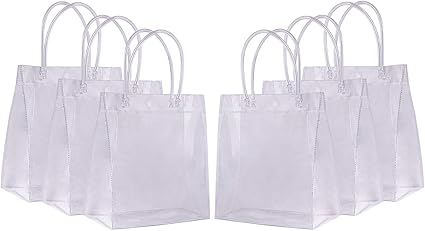 clear plastic purse with handles