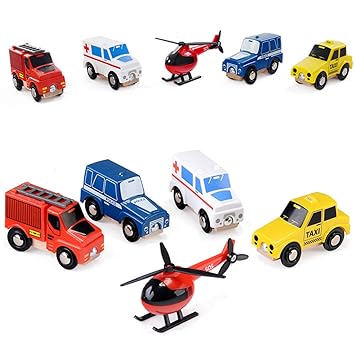 wooden emergency vehicles
