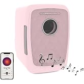 Frigidaire Pink Mini Personal Fridge Cooler, 1 Gal Capacity fits Six Cans, Includes Plugs for Home Outlet & DC Charger, BUILT