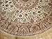Stunning Silk Rug Persian Traditional Area Rugs Round Rugs Living Room Circle Rugs Luxury 6 Foot Silk Brand High Density Foyer Round Rug (Round Shape 5.5 Foot)