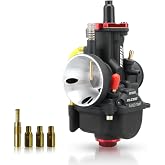 NIBBI Carburetor PWK28 fit Motorcycle Engine with 28mm Carb Jets for DirtBike MiniBike Pit Bike GY6 ATV
