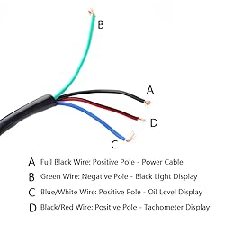 Qiilu Universal Motorcycle LED Digital