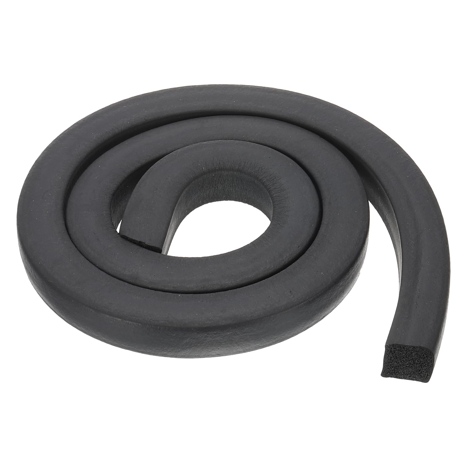 PATIKIL 3.3Ft EPDM Rubber Soundproof Foam Seal Strip, 20mm Wide 20mm Thick for DIY Gasket Sealing Door Window Insulation, Black