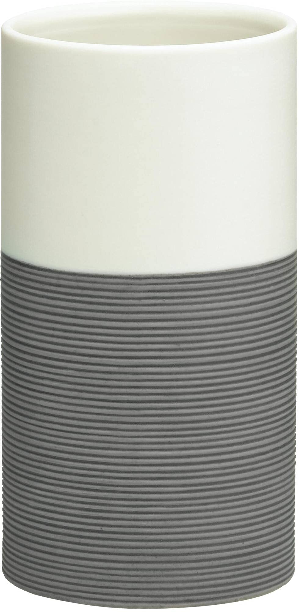 Sealskin Doppio Tumbler, Porcelain, Grey, 6.9 x 12.6 x 6.9 cm